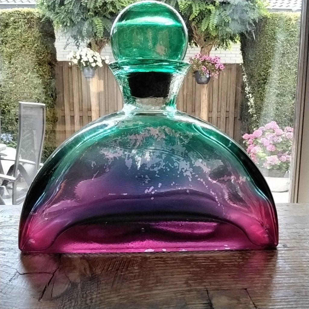 Mooi glasobject  -' 23 x 25 x 11 cm '  zwaar, Ophalen of Verzenden