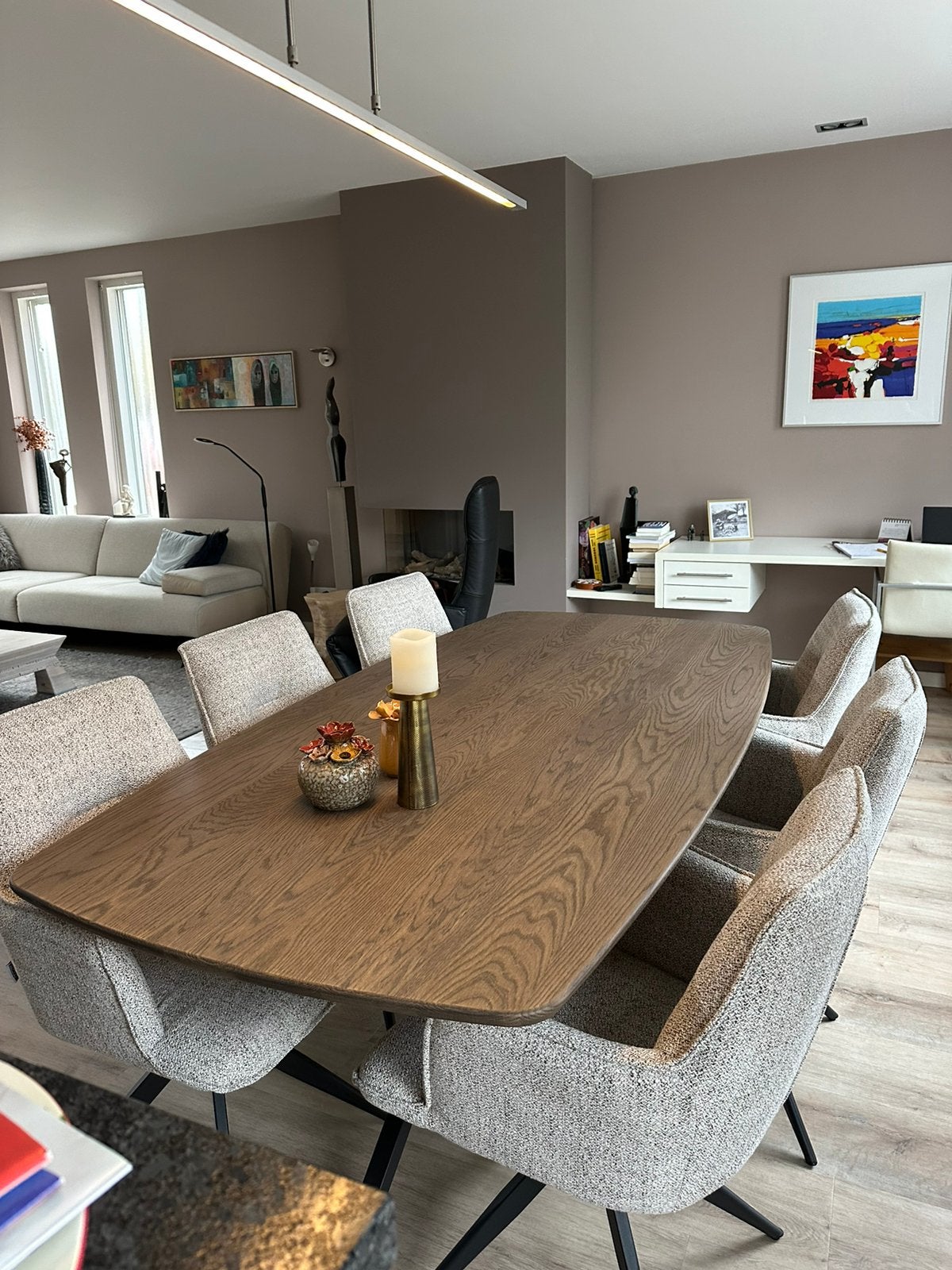 Eettafel merk Woood, Deens model., Ophalen, 200 cm of meer, 50 tot 100 cm, Zo goed als nieuw