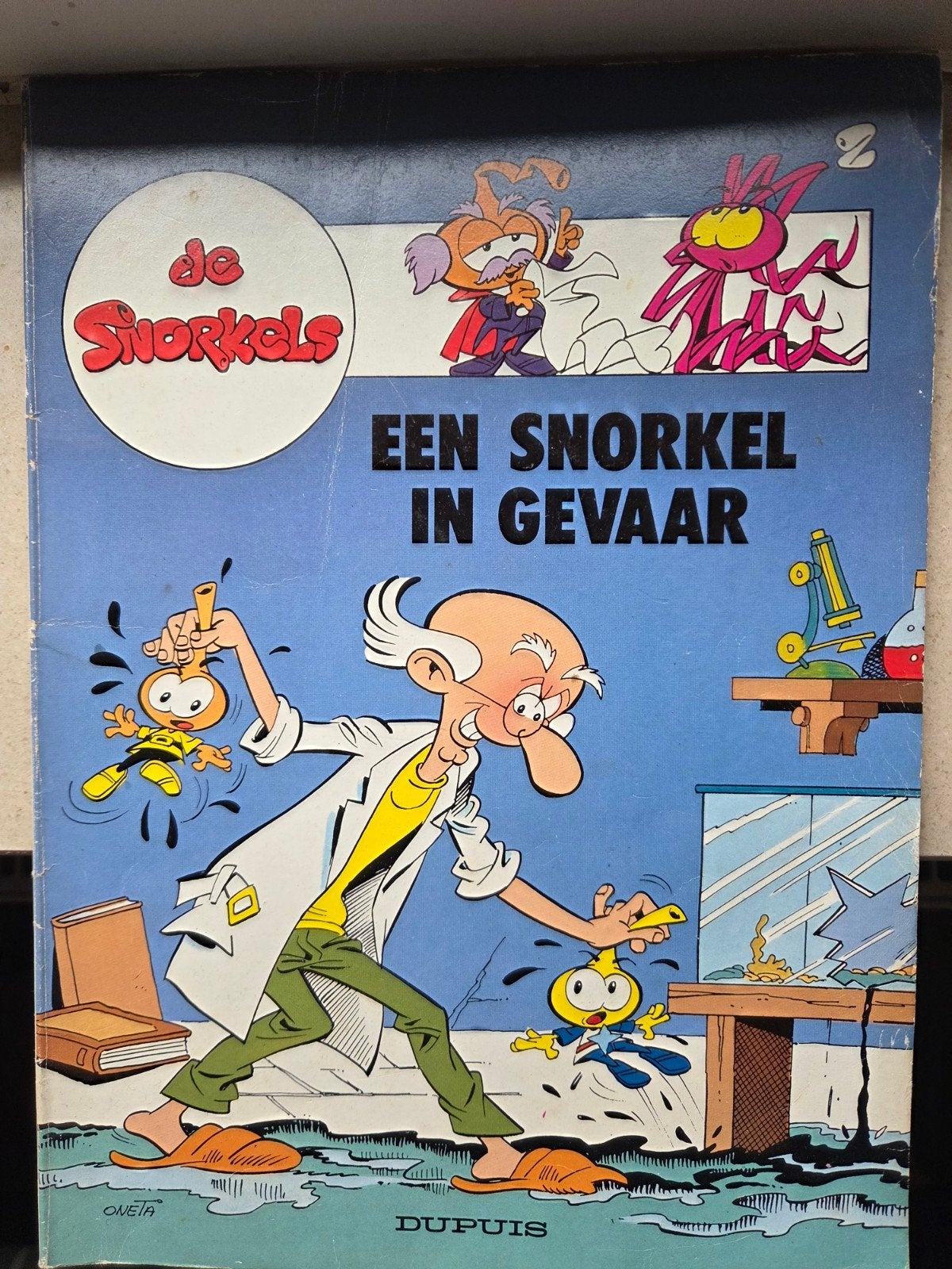 De Snorkels - Een Snorkel in Gevaar (stripboek), Gelezen, Eén stripboek, Ophalen of Verzenden, Dupuis