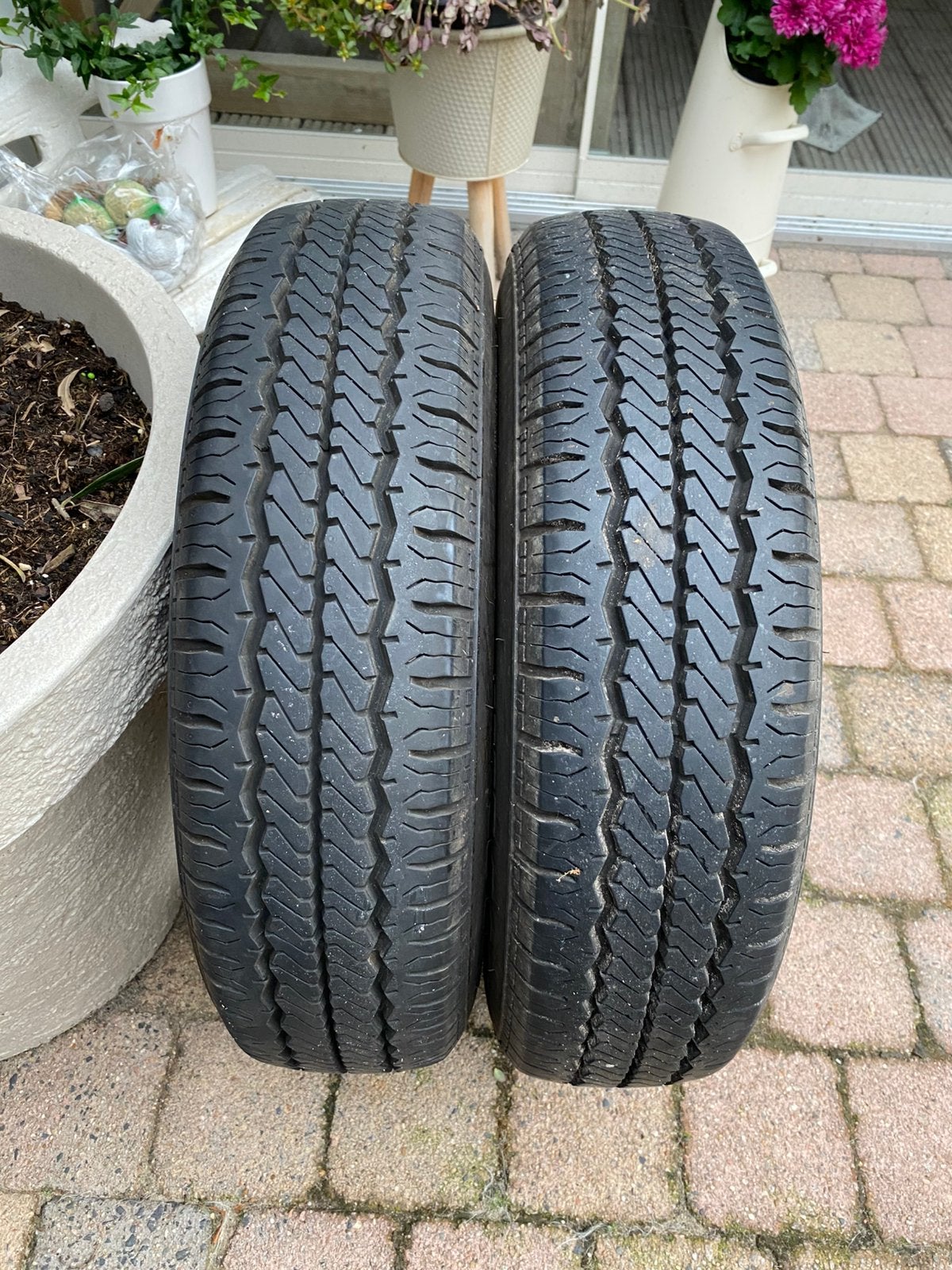 Aanhangwagen banden maat 165R13C, Auto diversen, Aanhangwagen-onderdelen, Ophalen, Gebruikt