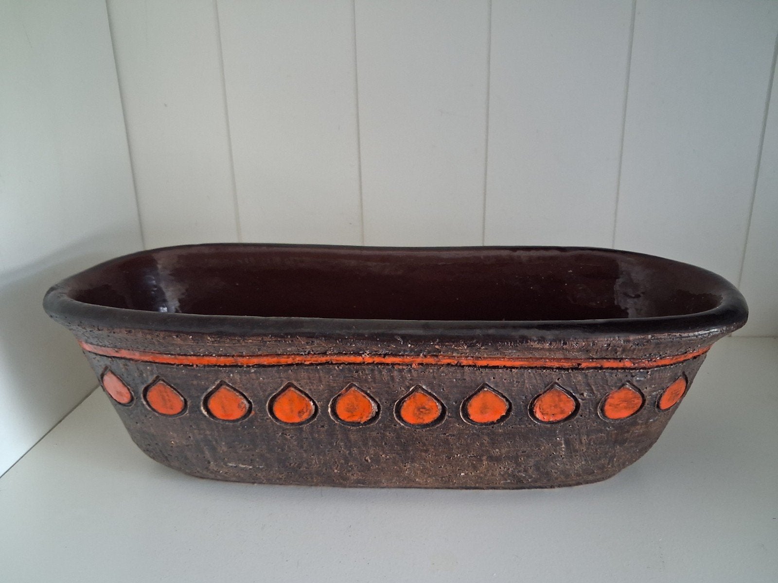 Vintage Fat Lava plantenbak jaren '60/'70, Ophalen of Verzenden