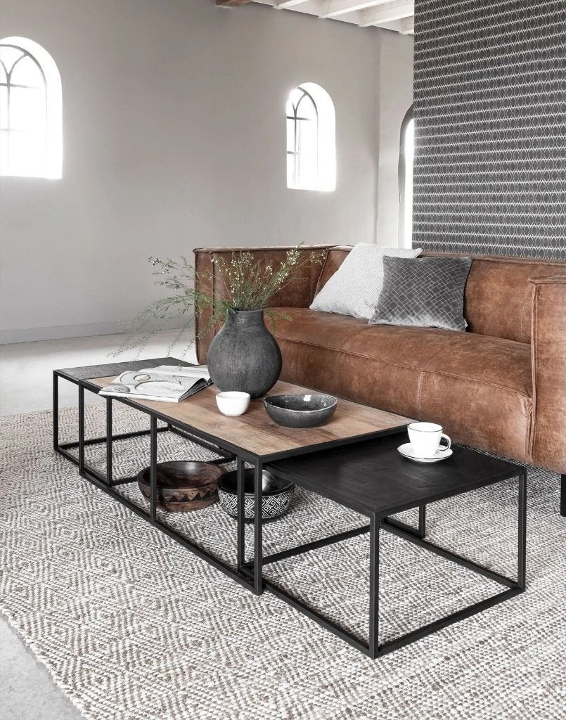 DTP Salontafel, Huis en Inrichting, Tafels | Salontafels, Ophalen, Landelijk modern, 100 tot 150 cm, Teakhout