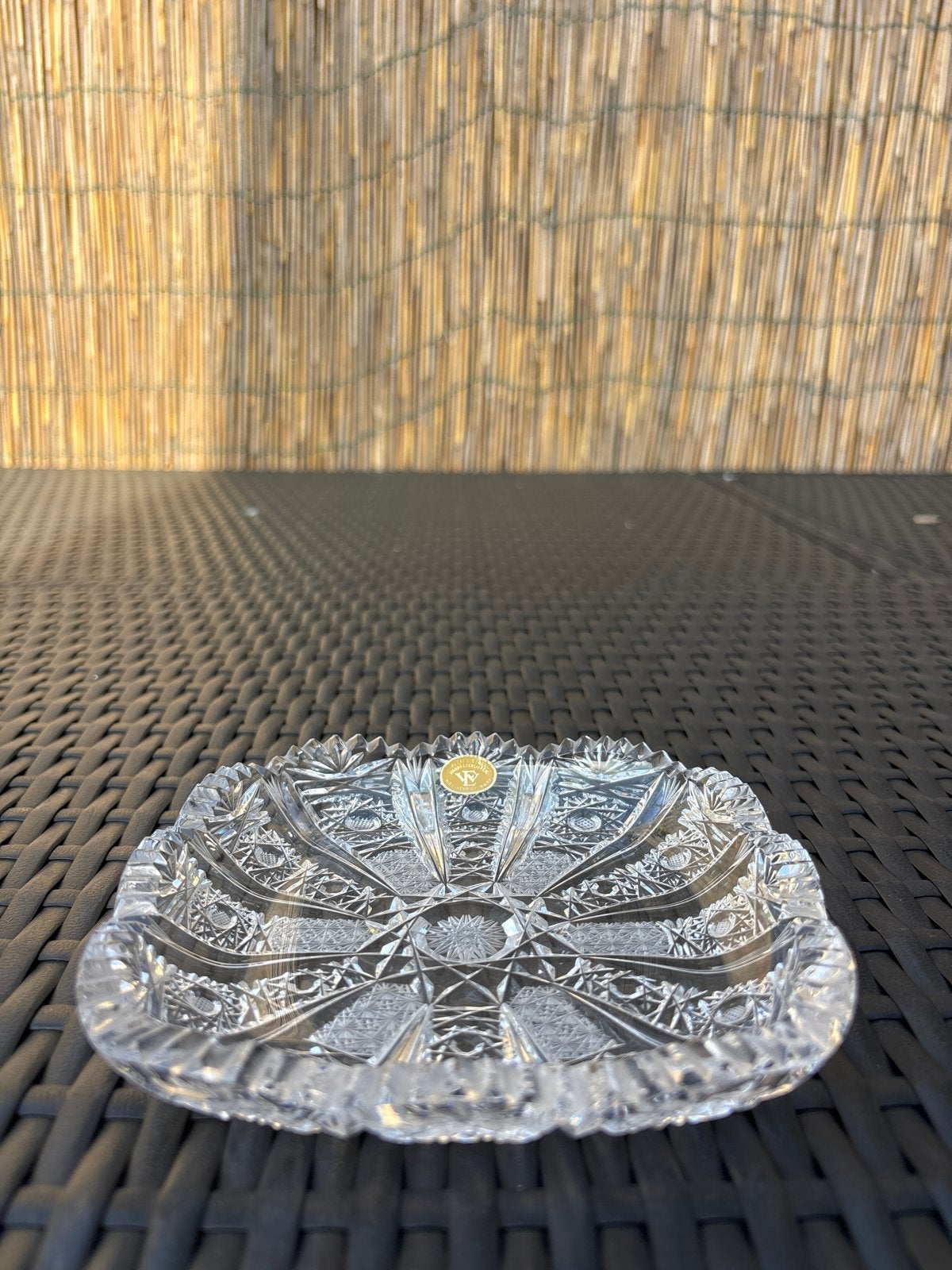 Prachtige kristallen schaal - Bohemia Crystal, Ophalen of Verzenden