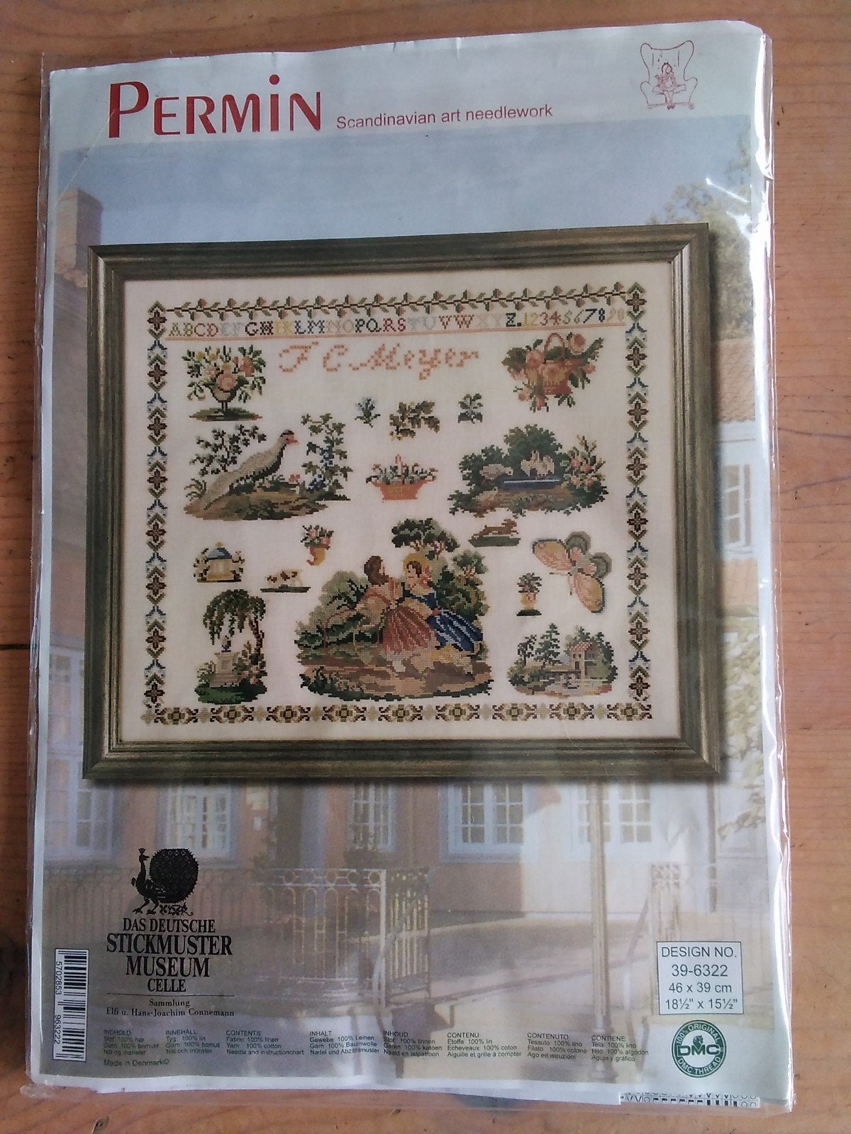 Permin of Copenhagen Merklap J.C. Meyer, Hobby en Vrije tijd, Verzenden, Nieuw, Borduurpakket