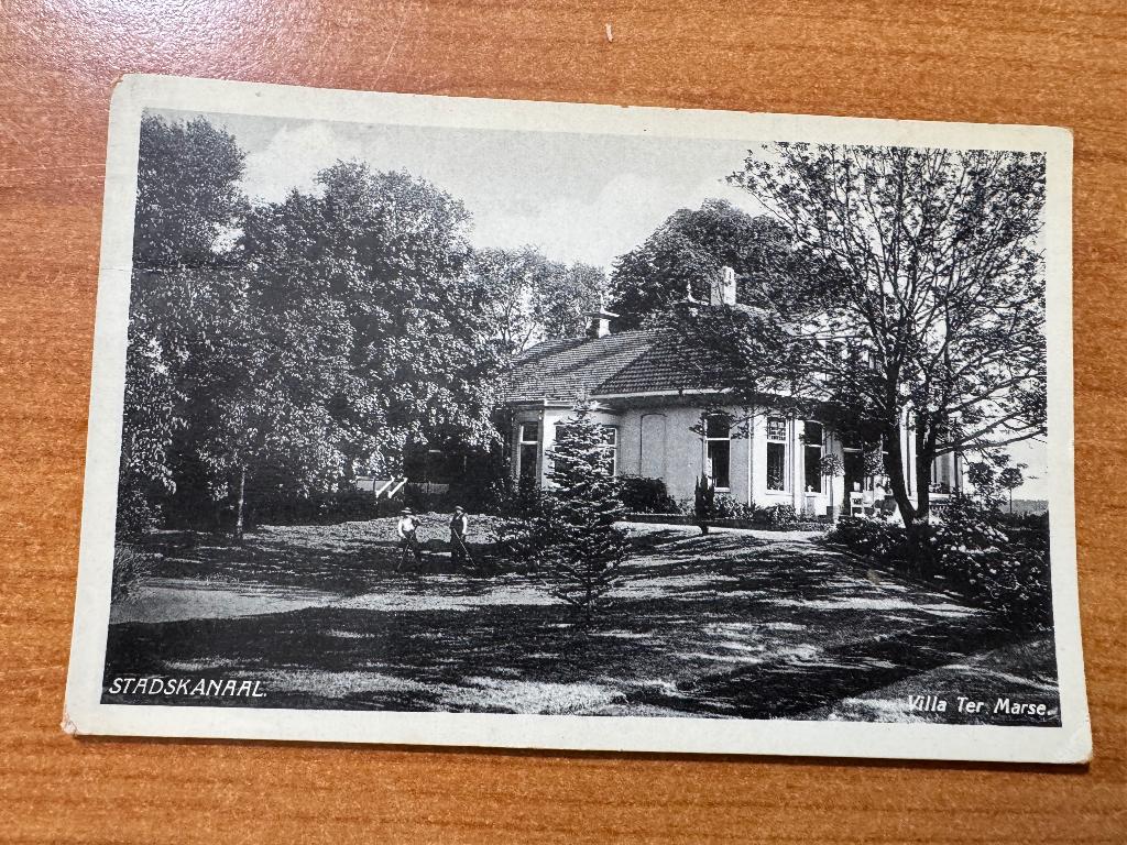 Stadskanaal Villa Ter Marse, Verzenden, 1920 tot 1940, Gelopen, Groningen
