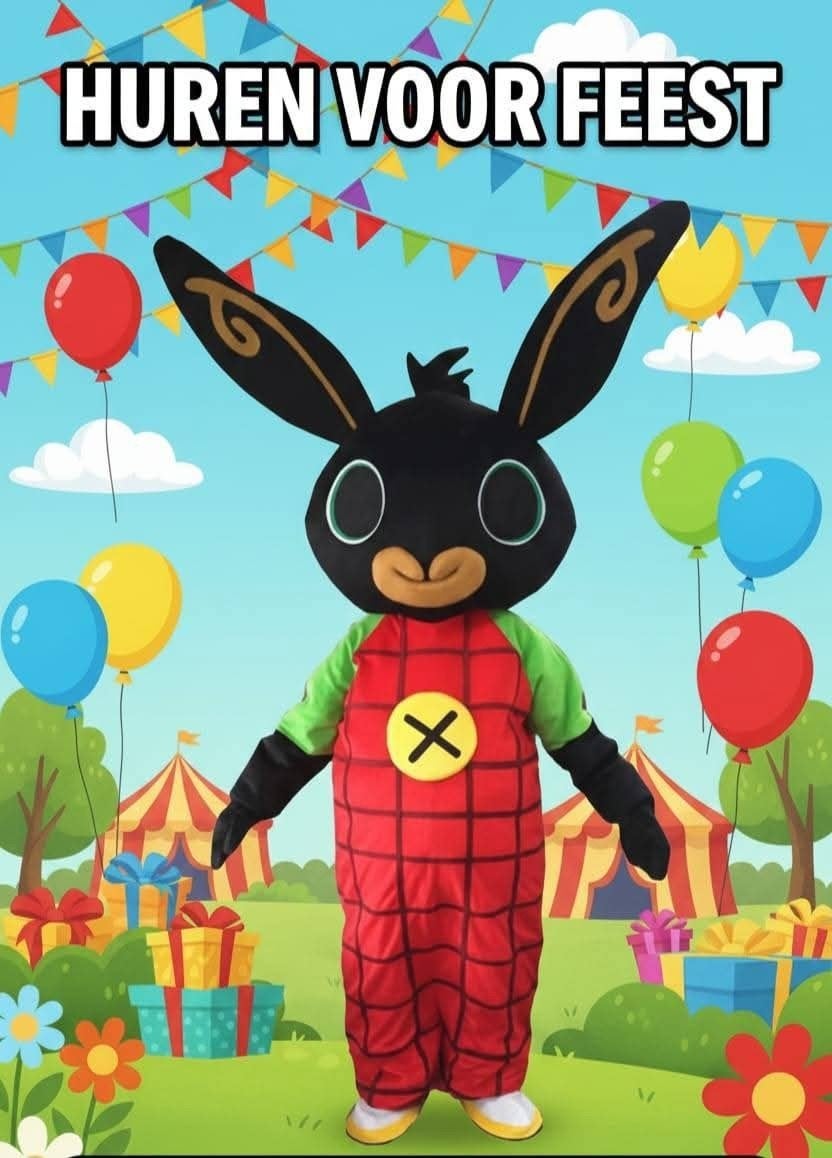 Bing Mascotte Te Huur, Alle leeftijden, Ophalen, Zo goed als nieuw, Amerikaans