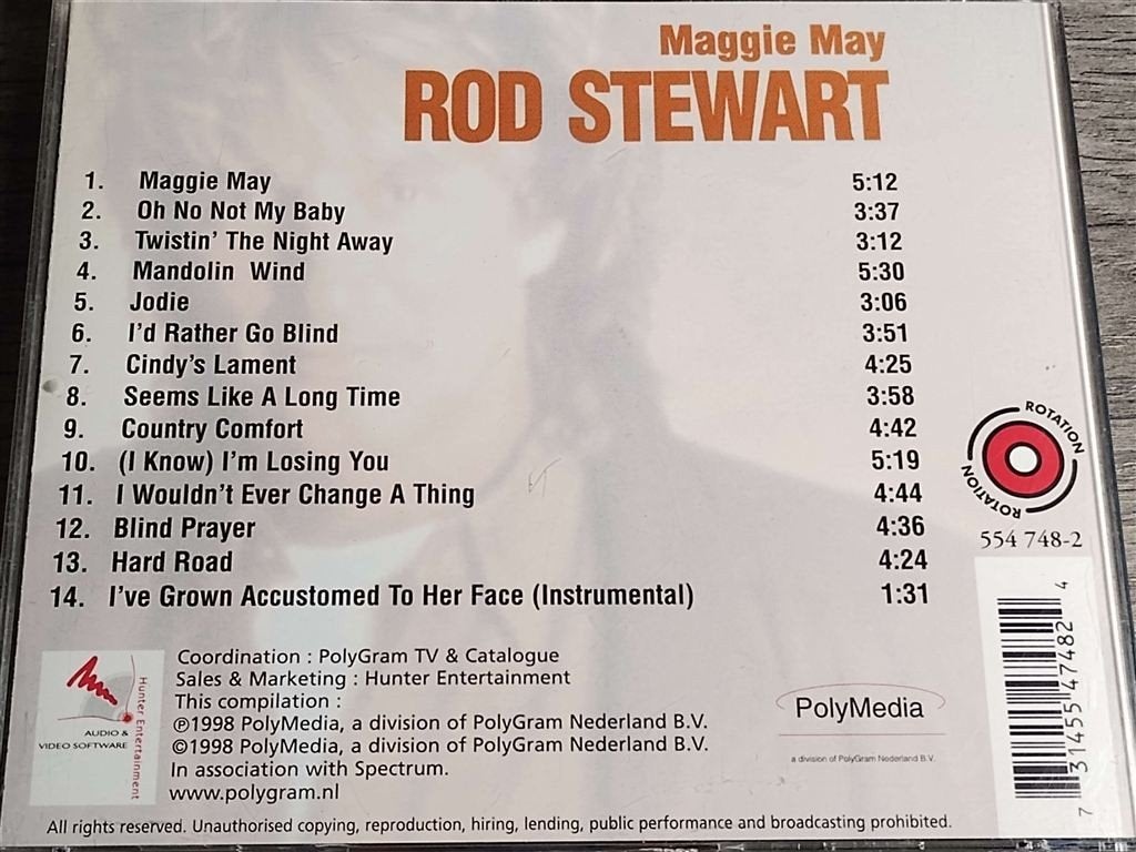 Rod Stewart - Maggie May, Ophalen of Verzenden, Zo goed als nieuw