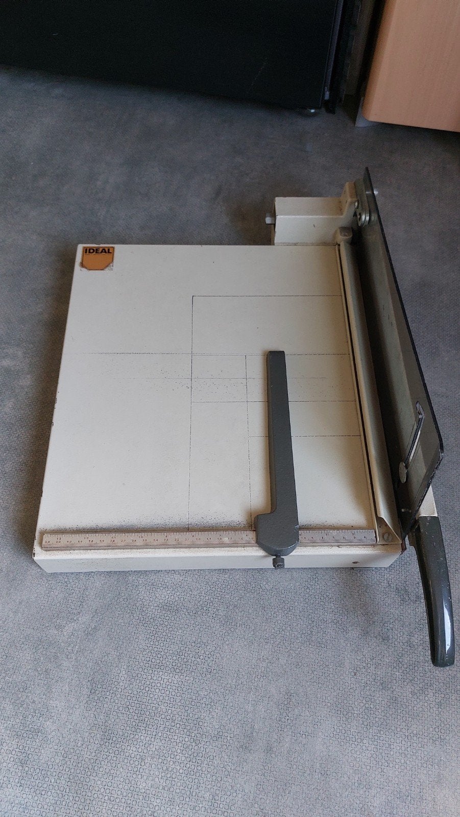 Papier snijmachine, Ophalen, Gebruikt