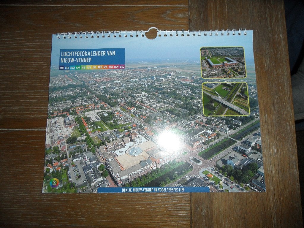 Nieuwe Luchtfotokalender van Nieuw Vennep, Ophalen of Verzenden, Maandkalender, Nieuw
