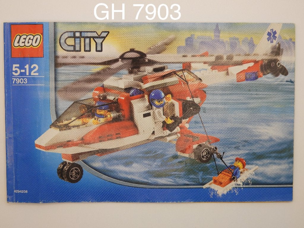 Lego 7903 Rescue Helicopter, Lego, Ophalen of Verzenden, Inclusief instructies, Complete set