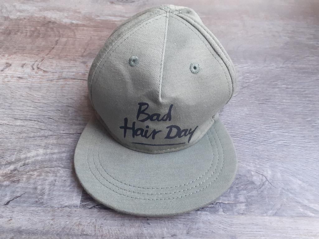 VanPauline Cap Bad Hair Day groen maat 62 / 68 (43cm) - pet, Overige typen, Nieuw, Ophalen of Verzenden, Jongetje
