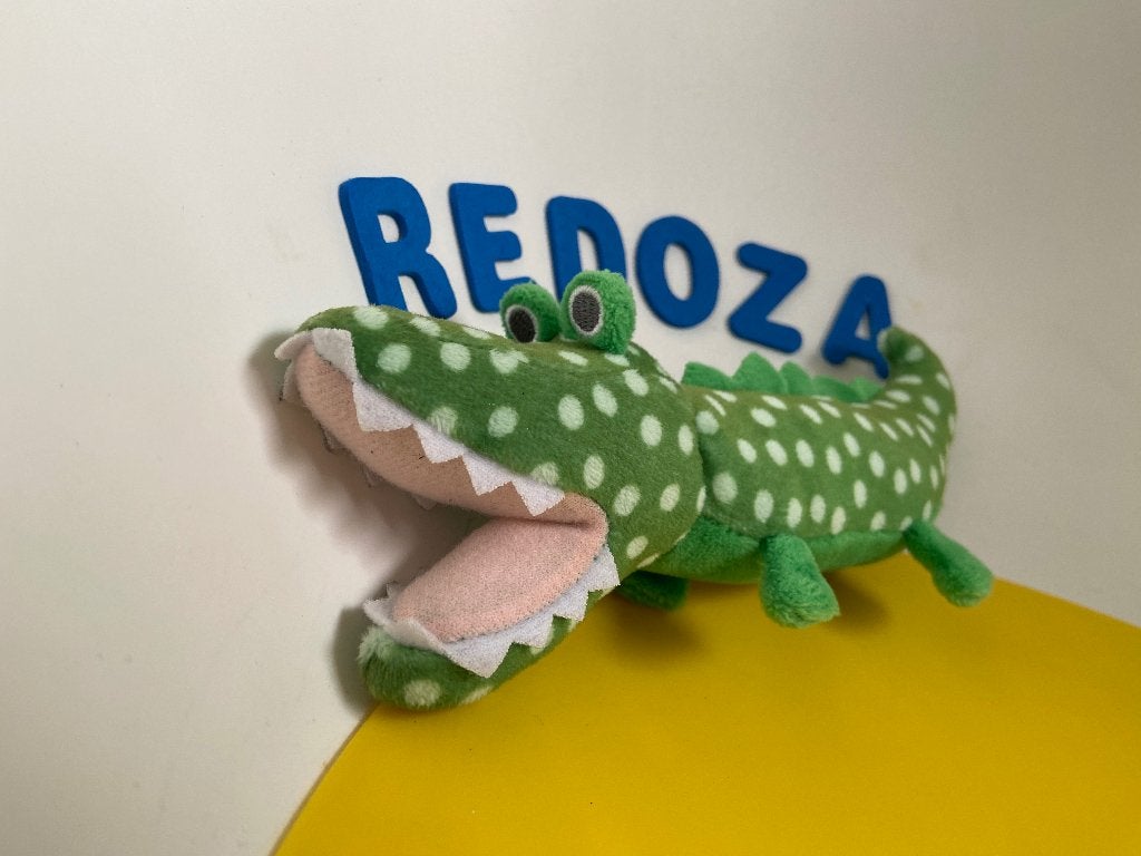 K4335 hema krokodil krokodilletje groen, Kinderen en Baby's, Ophalen of Verzenden, Zo goed als nieuw, Overige typen