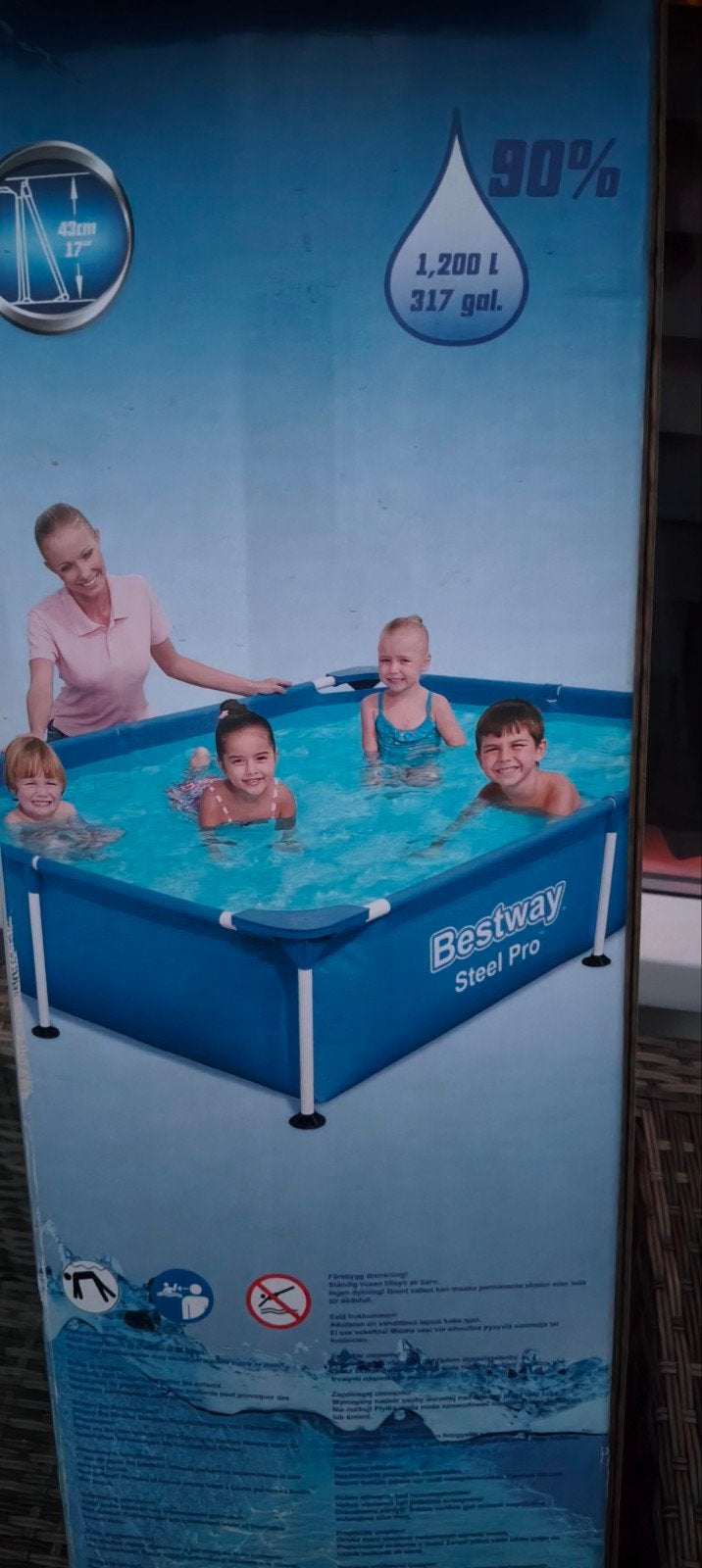 Bestway Steel Pro opzetzwembad met accessoires, Ophalen, Gebruikt, Opzetzwembad, 200 tot 400 cm