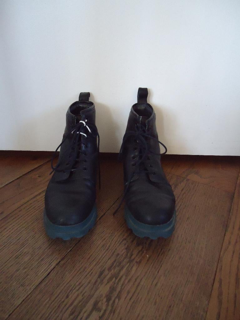 Zwarte leren Camper schoenen maat 40, Schoenen met lage hakken, Zwart, Camper, Ophalen of Verzenden