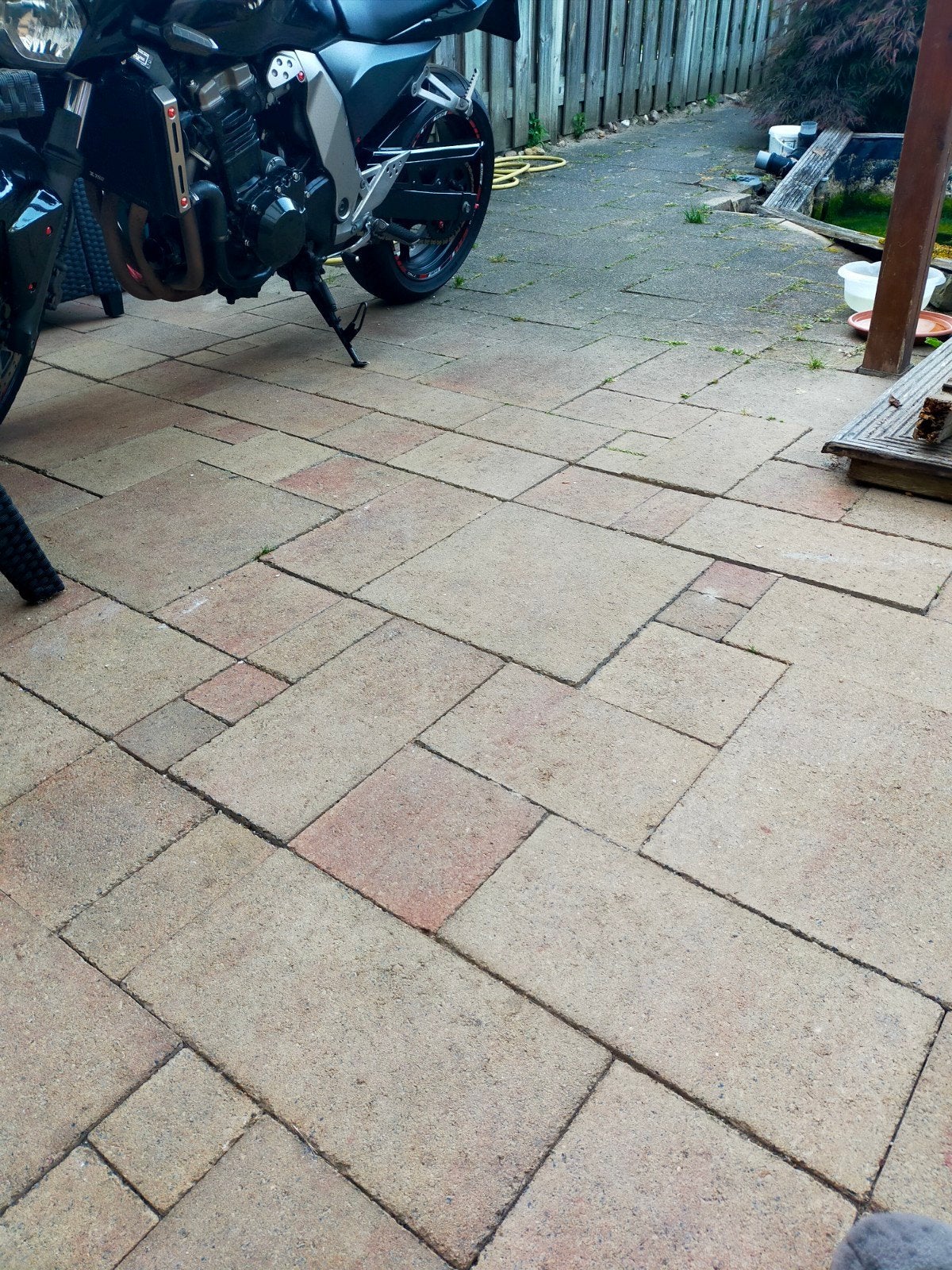 Tuintegels gratis plus 50€., Ophalen of Verzenden, Gebruikt, Beton, Terrastegels