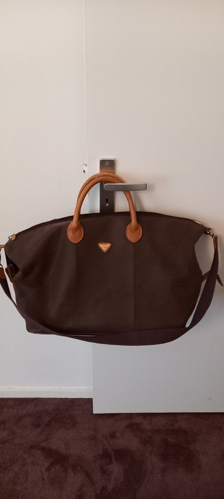 Lederen tas, merk jump., Ophalen, Gebruikt, Bruin