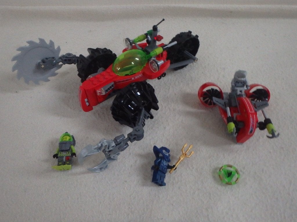 Lego 8057+8059 atlantis, compleet met boekjes., Ophalen of Verzenden, Zo goed als nieuw, Complete set, Lego