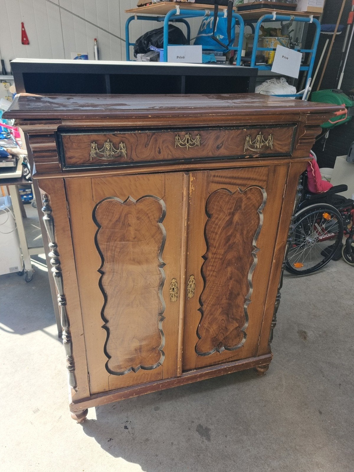 Antieke Kast met Lade en Deuren - Klassiek Design, Antiek en Kunst, Ophalen