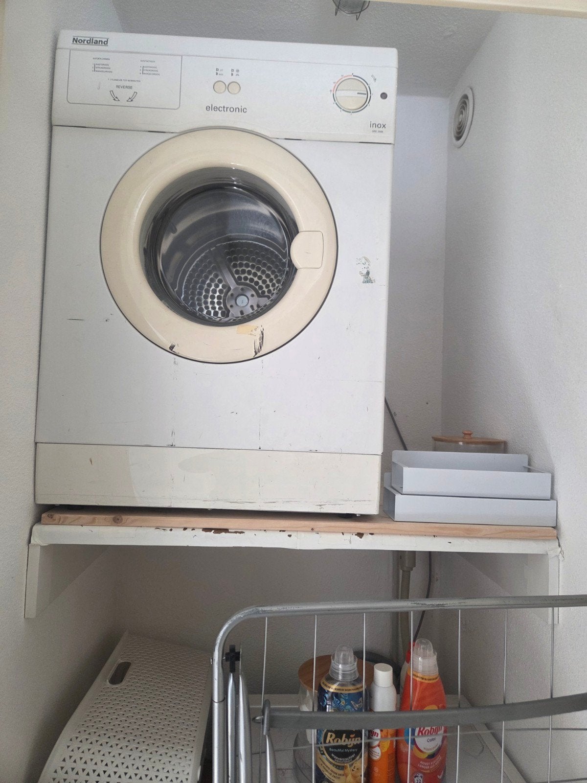 Nordland Inox DRE 2566 Droger, Ophalen, Luchtafvoer, 85 tot 90 cm