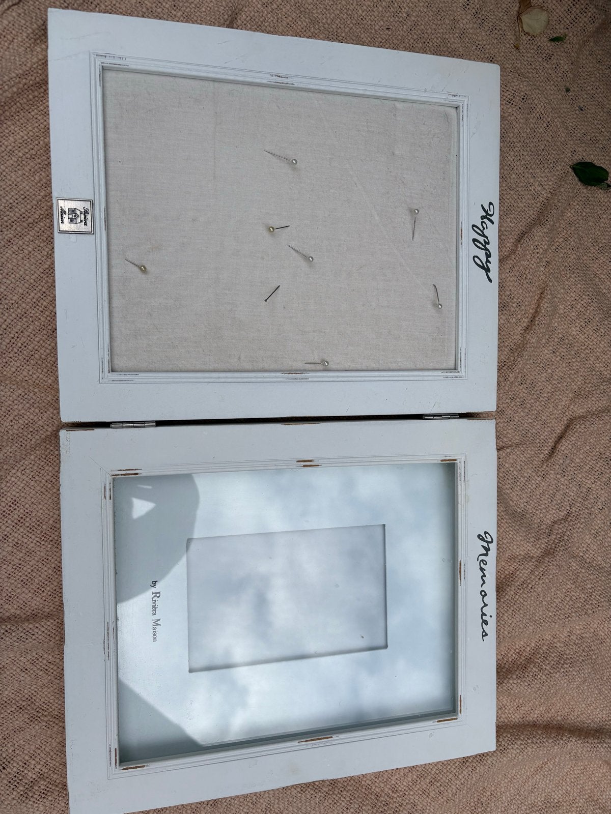 Riviera Maison Fotolijst & Prikkussen voor Herinneringen, Ophalen, Gebruikt, Hout, 50 tot 75 cm