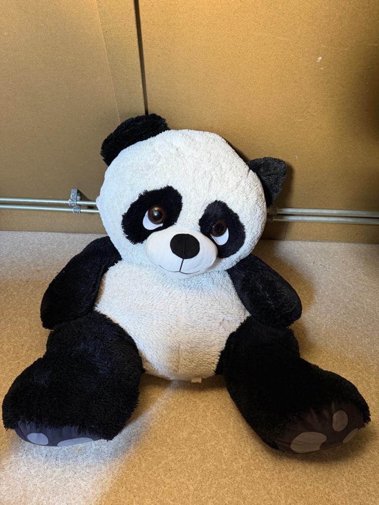 Grote Pandabeer Knuffel van 1 meter groot!, Ophalen, Beer, Zwart, Zo goed als nieuw