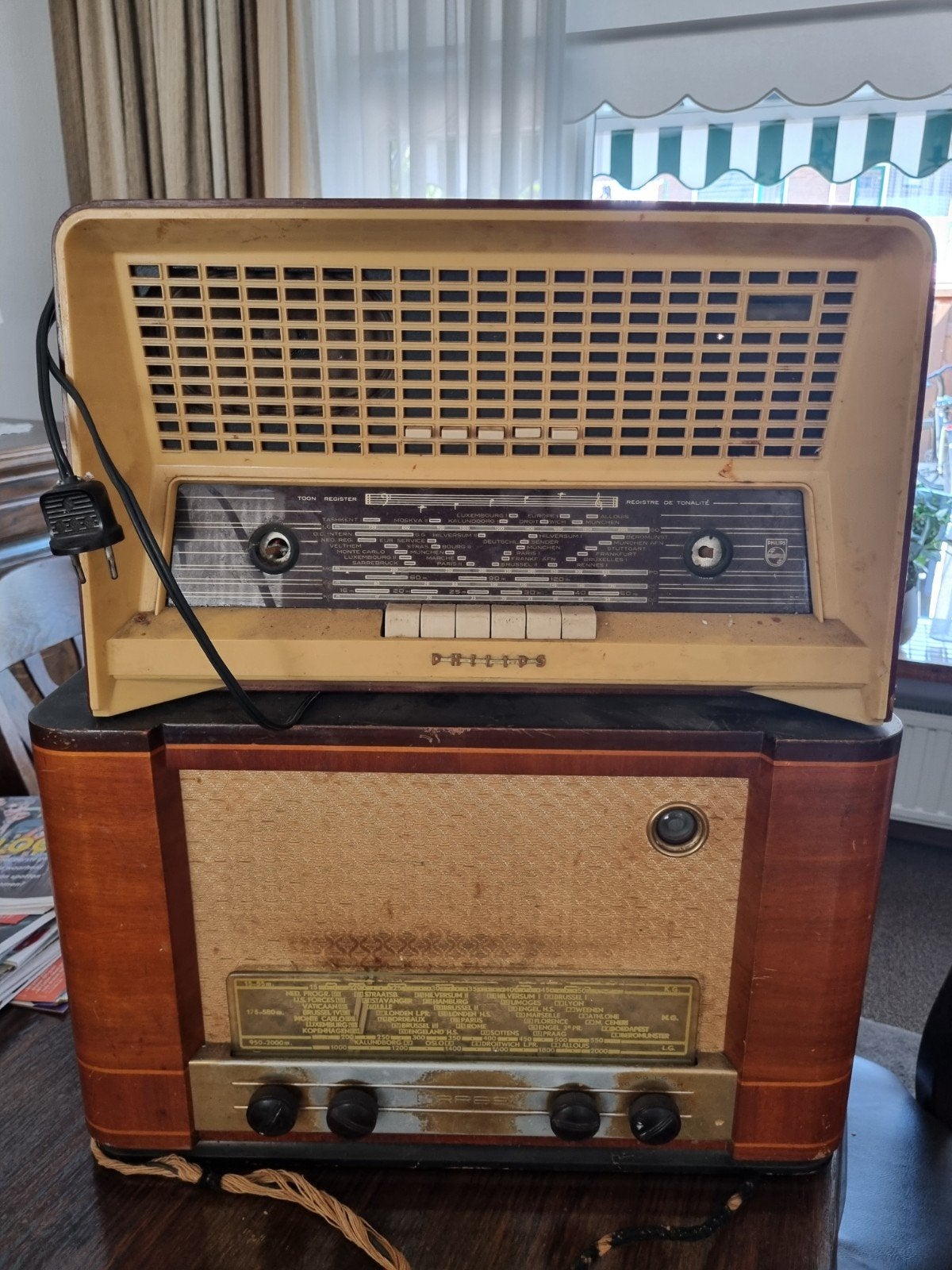vintage philips / erres buizenradio's, Ophalen, Niet werkend, Overige typen