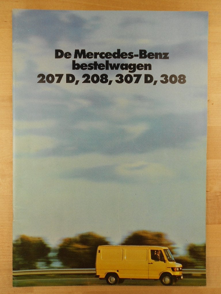 Mercedes 207D 208 307D 308 Brochure 1982 - 207 307 D, Zo goed als nieuw, Mercedes-Benz, Mercedes, Ophalen of Verzenden
