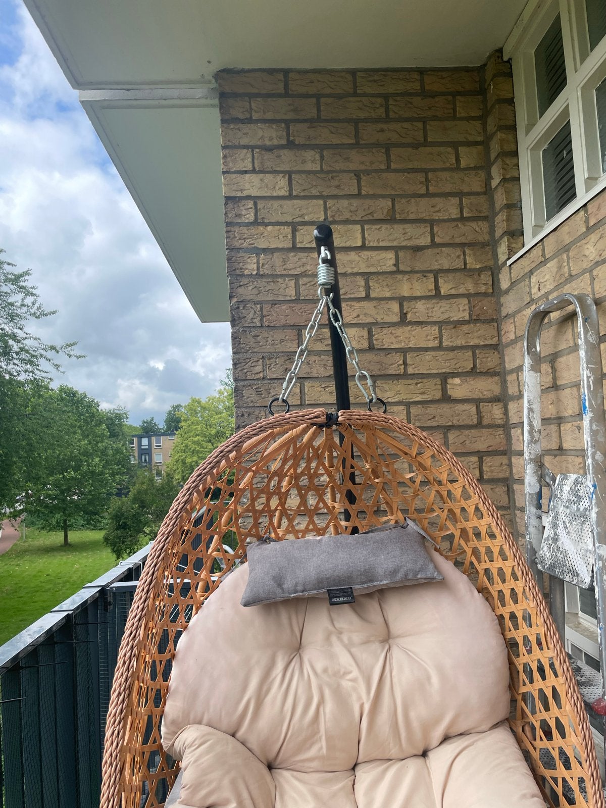 Zo goed als nieuwe hangei - nauwelijks gebruikt, Tuin en Terras, Ophalen, Zo goed als nieuw, Wicker