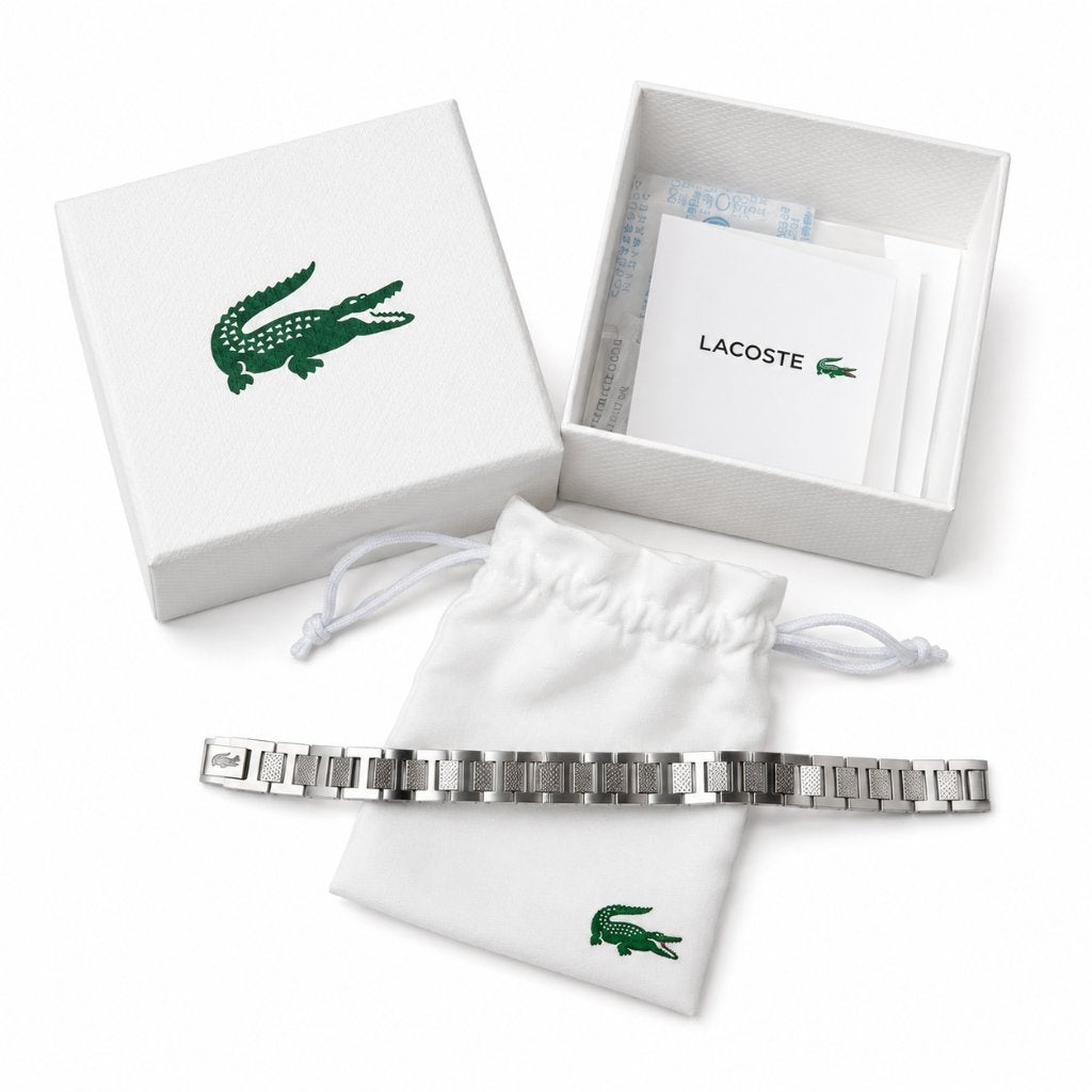 Lacoste Metropole Armband | Heren Armband, Staal, ., Ophalen of Verzenden, Zo goed als nieuw