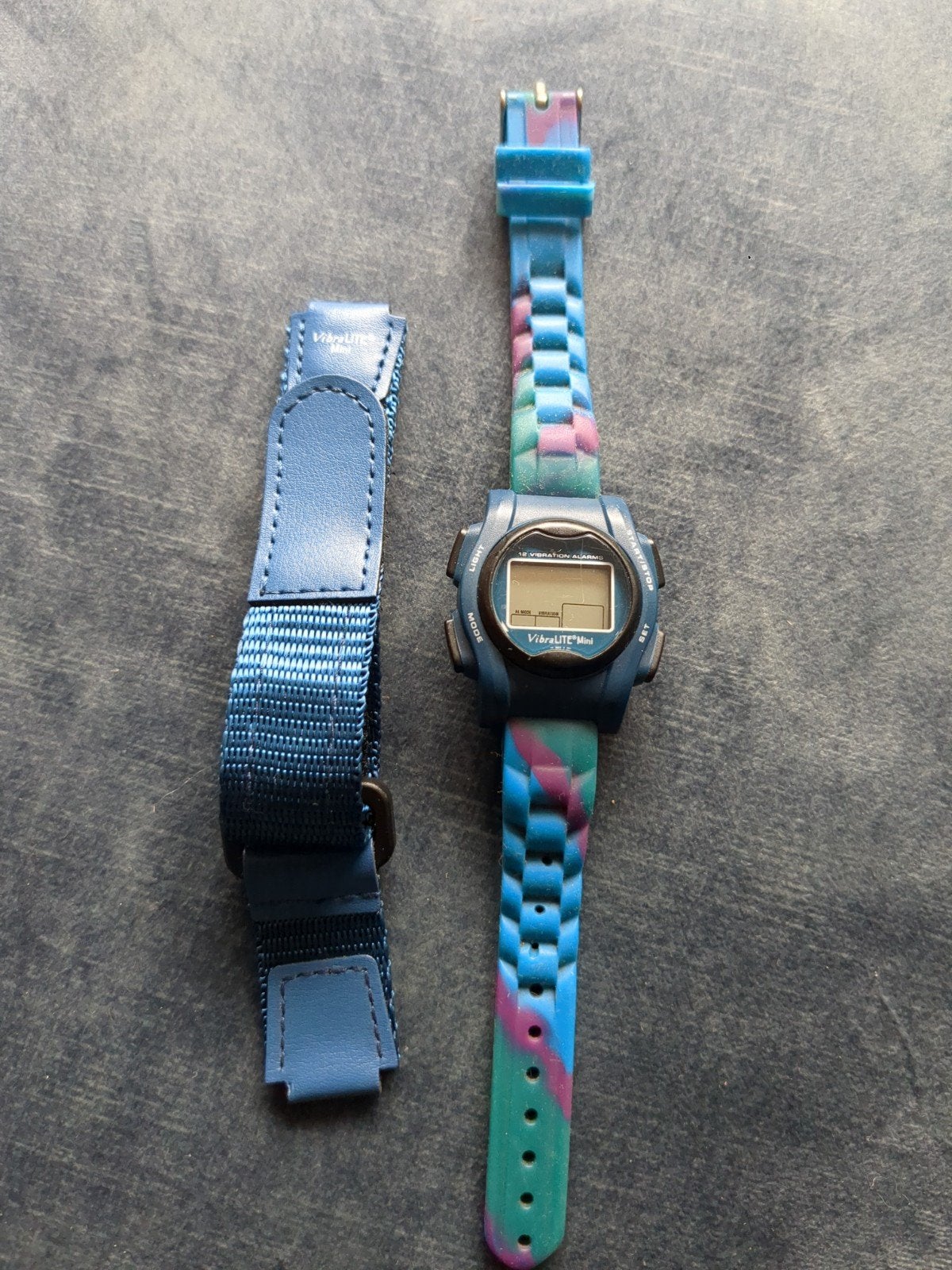 kinderhorloge vibralite mini. vibreert bij alarm, Ophalen, Gebruikt, Blauw, Jongen of Meisje