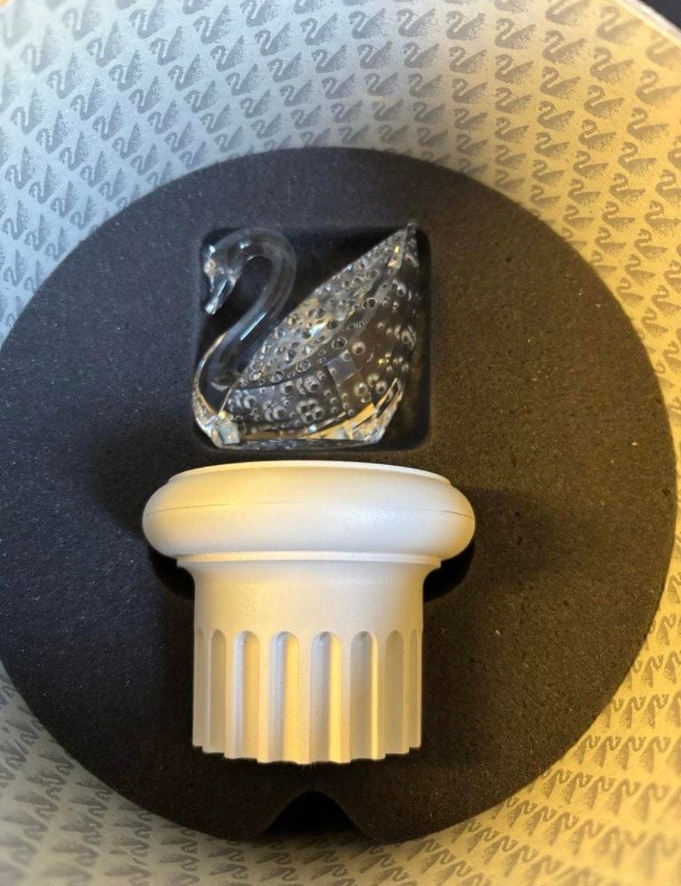 Swarovski Zwaan Kristal Figuur - Zo goed als nieuw, Ophalen of Verzenden, Zo goed als nieuw, Figuurtje