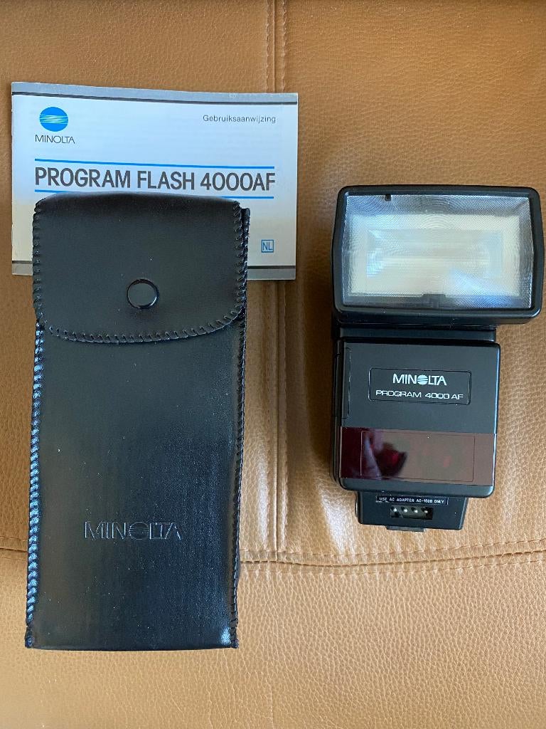 Minolta Programma Flitser 4000AF, Verzenden, Gebruikt, Overige merken, Kantelbaar