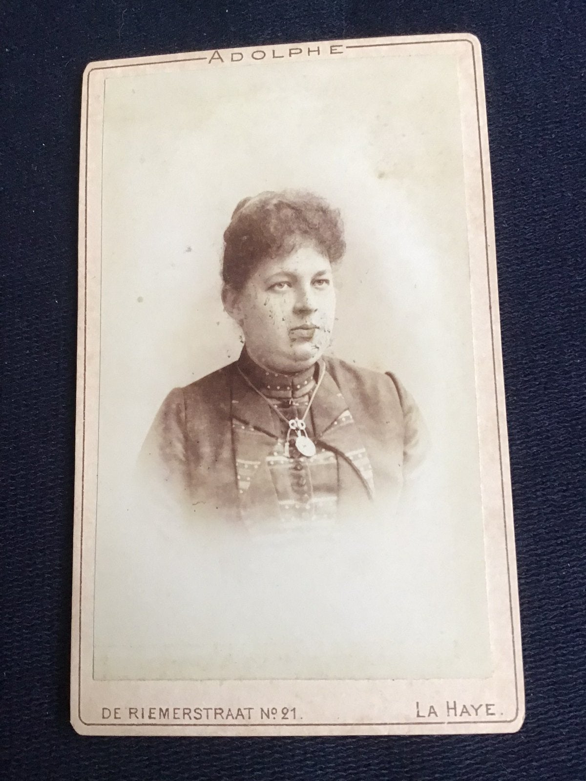 CDV, Dame, ADOLPHE ZIMMERMANS, DEN HAAG, Carte de Visite, Verzenden, Voor 1940, Gebruikt, Foto