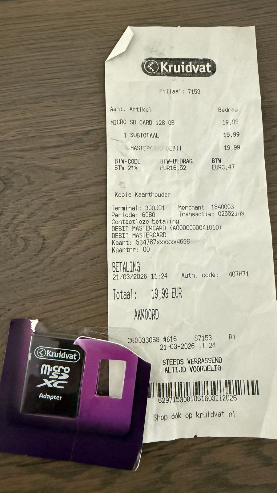 Nieuwe Micro SD Kaart 128 GB, Ophalen of Verzenden, Nieuw, Laptop
