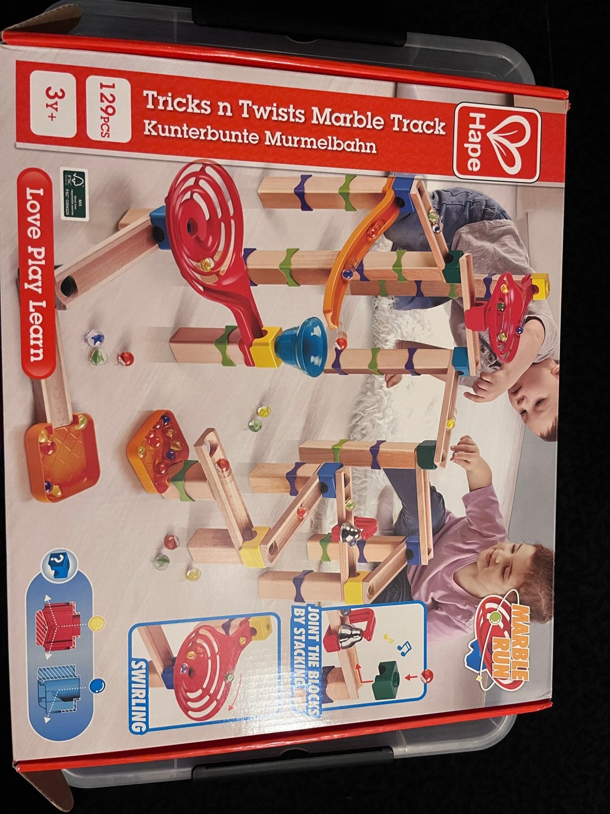 Hape Marble Run knikkerbaan incl. uitbreidingsset, Kinderen en Baby's, Ophalen, Zo goed als nieuw, Overige merken