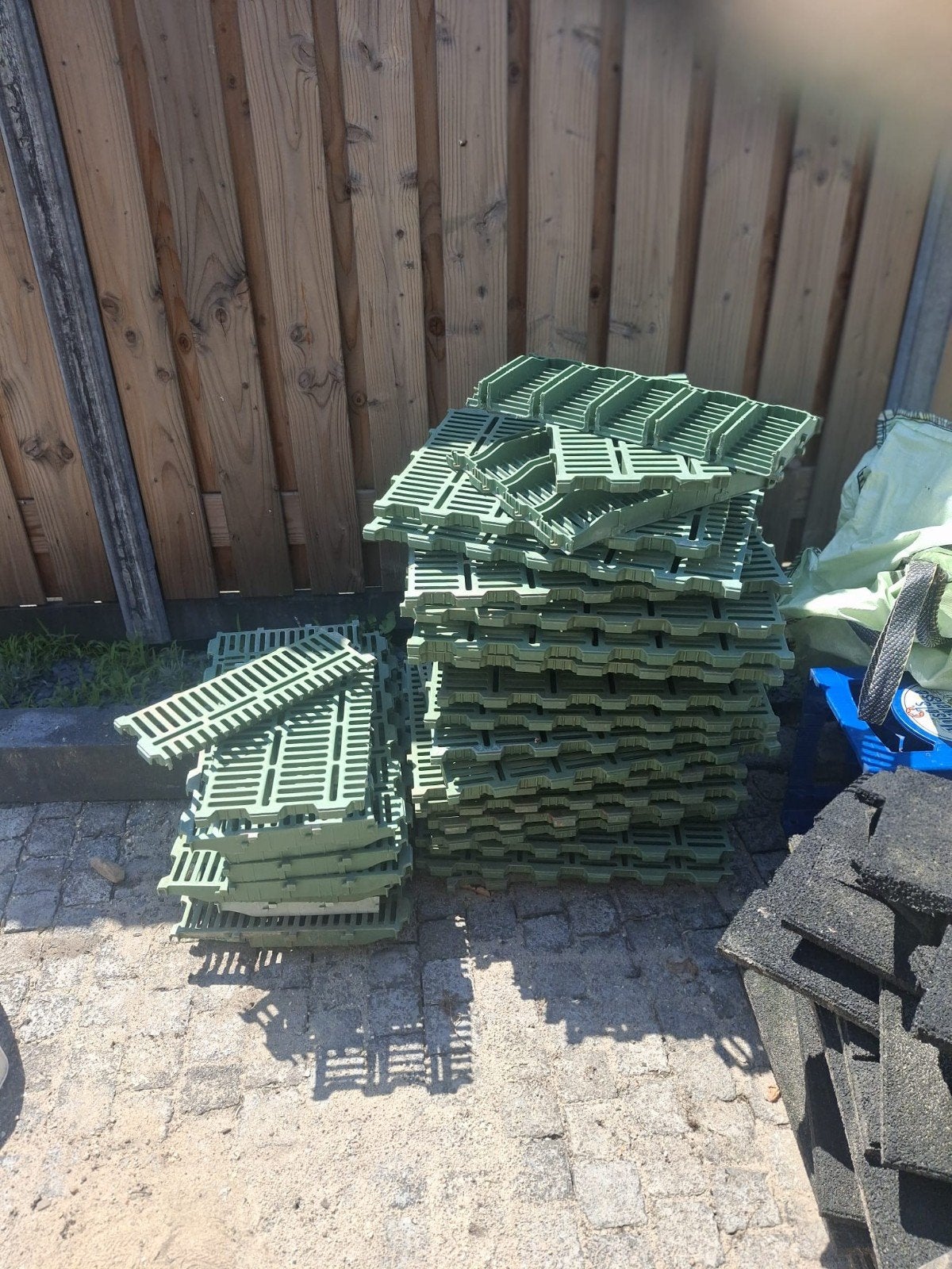 Grasdallen / Grastegels voor oprit of tuin, Ophalen, Gebruikt, Gras