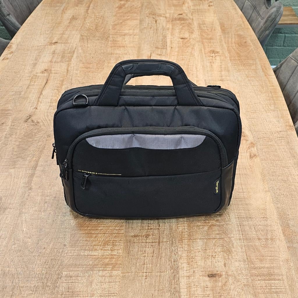 Targus City Gear Topload 17" inch Laptoptas – Zwart, Ophalen of Verzenden, 17 inch of meer, Gebruikt, Schoudertas