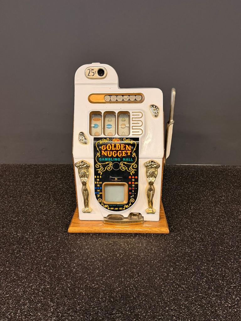 MILLS GOLDEN NUGGET| ZEER MOOI| 1-ARMIGE BANDIET, Verzamelen, Automaten | Gokkasten en Fruitautomaten, Gulden, Ophalen of Verzenden