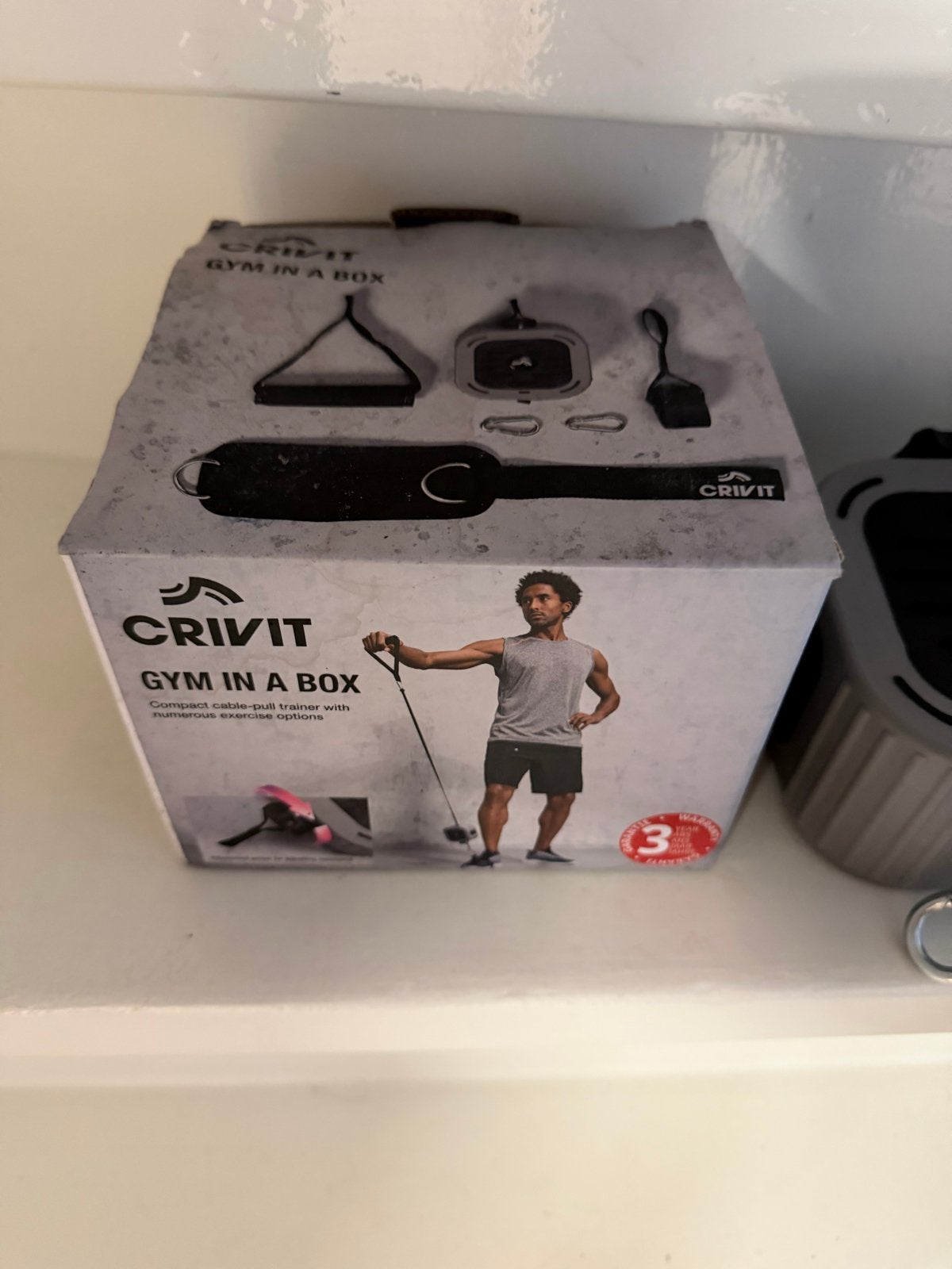Crivit Gym in the Box - Compacte kabeltrainer, Ophalen of Verzenden, Zo goed als nieuw, Armen, Overige typen