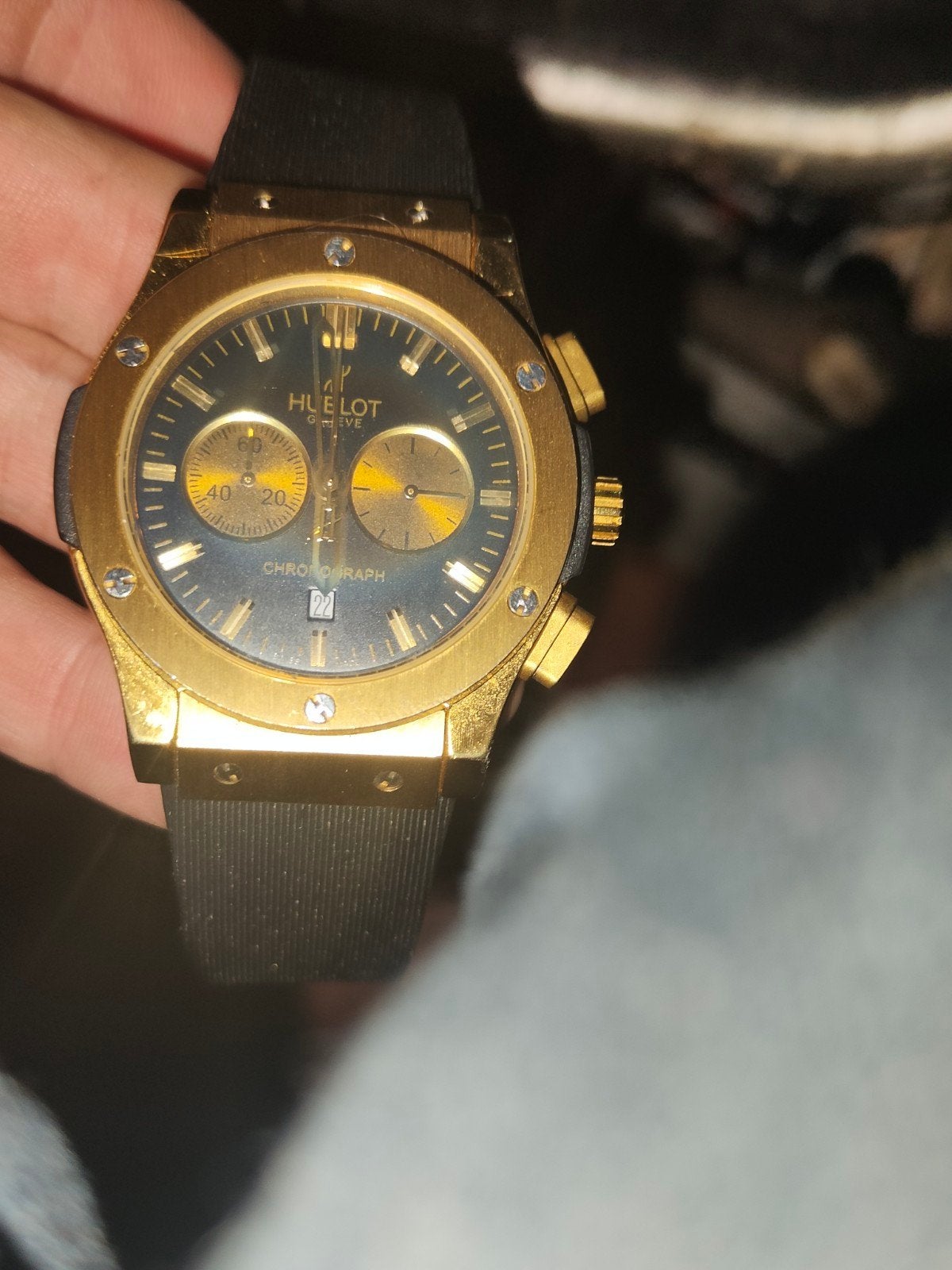 Hublot horloge, Sieraden, Tassen en Uiterlijk, Horloges | Heren, Ophalen, Zo goed als nieuw, Overige merken