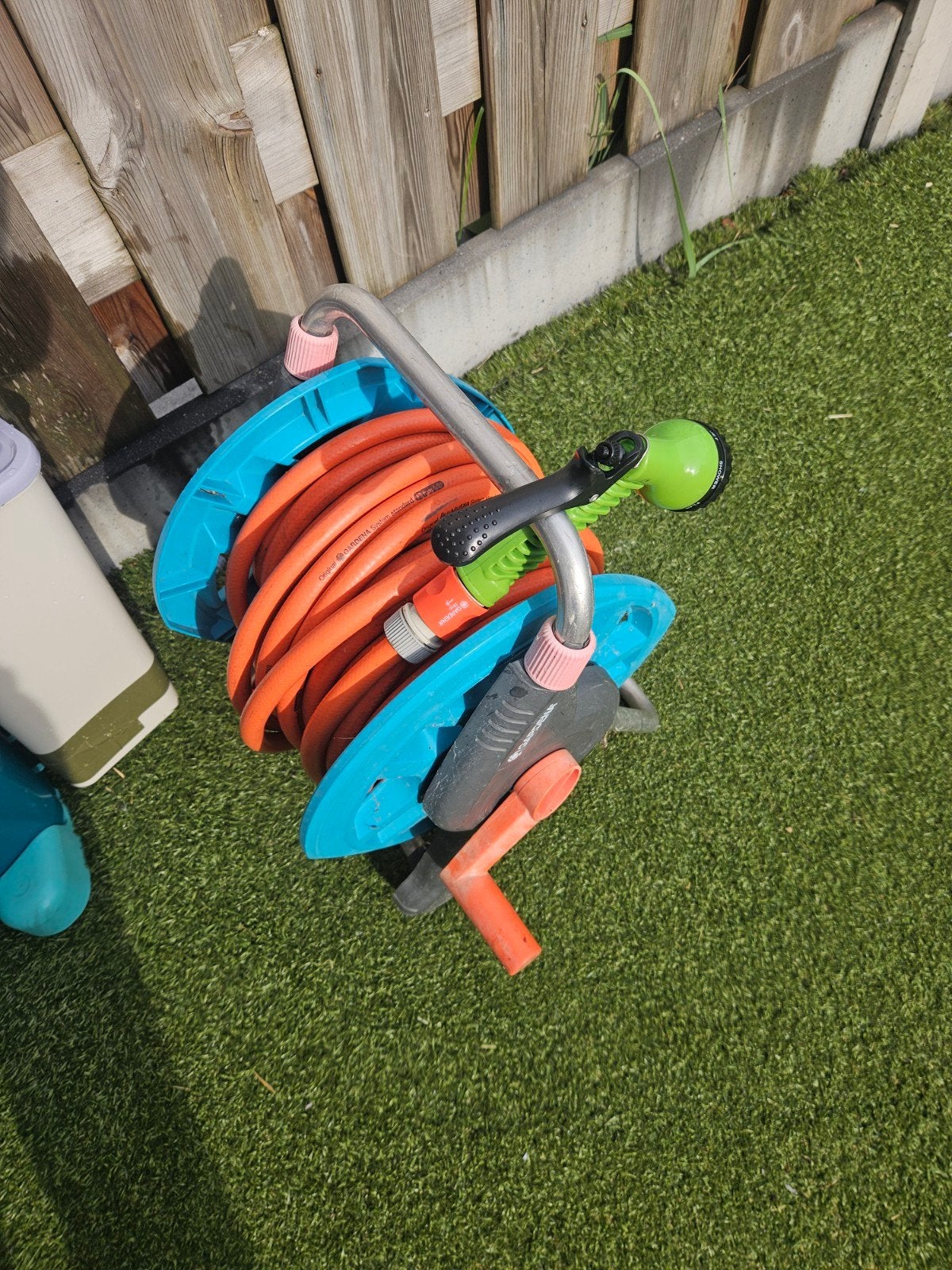 Gardena Tuinslanghaspel met slang, Tuin en Terras, Tuinslangen, Ophalen of Verzenden