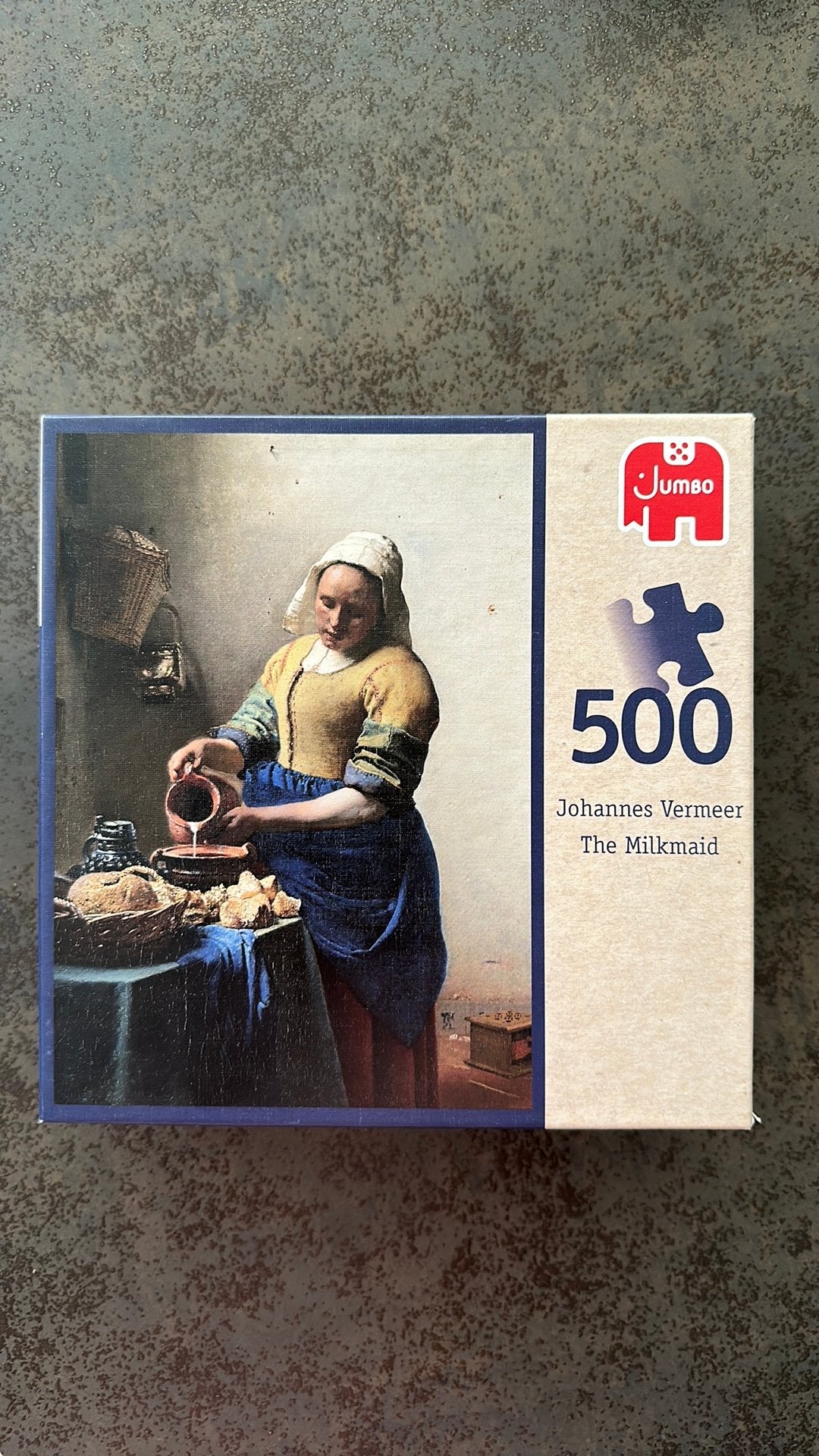 Het Melkmeisje puzzel 500 stukjes, Hobby en Vrije tijd, Ophalen, 500 t/m 1500 stukjes, Zo goed als nieuw