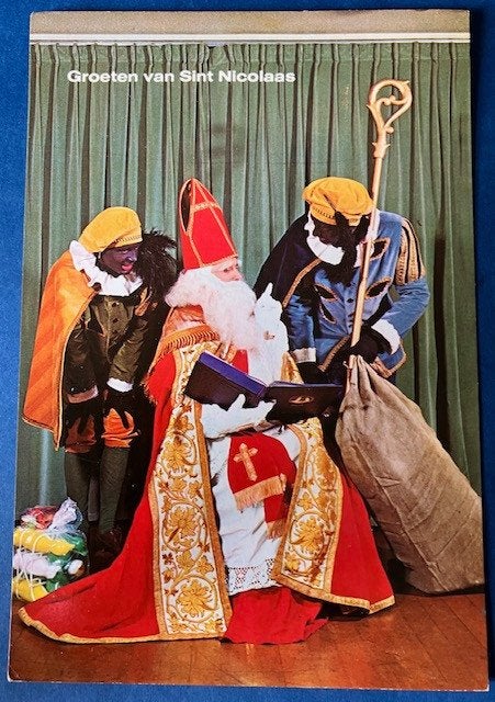 Sinterklaas Pieten het grote boek groeten van Sint Nicolaas, Ophalen of Verzenden, 1960 tot 1980, Ongelopen, Kinderen
