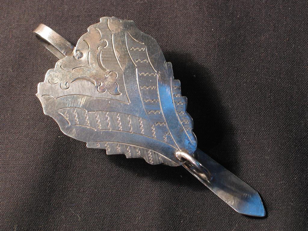 Tashaak antiek zilver Schoonhoven C.J. v.d. Bergh 1858. 2157, Antiek en Kunst, Ophalen of Verzenden, Zilver
