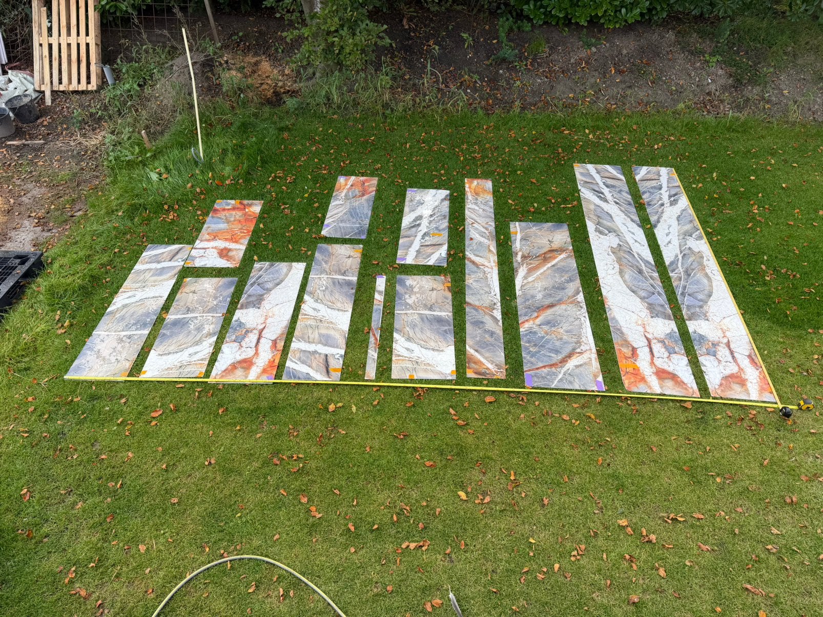 Reststukken XXL tegel marmer vensterbank achterwand sokkel, Doe-het-zelf en Verbouw, Ophalen, 60 cm of meer, 40 tot 60 cm, Wandtegels