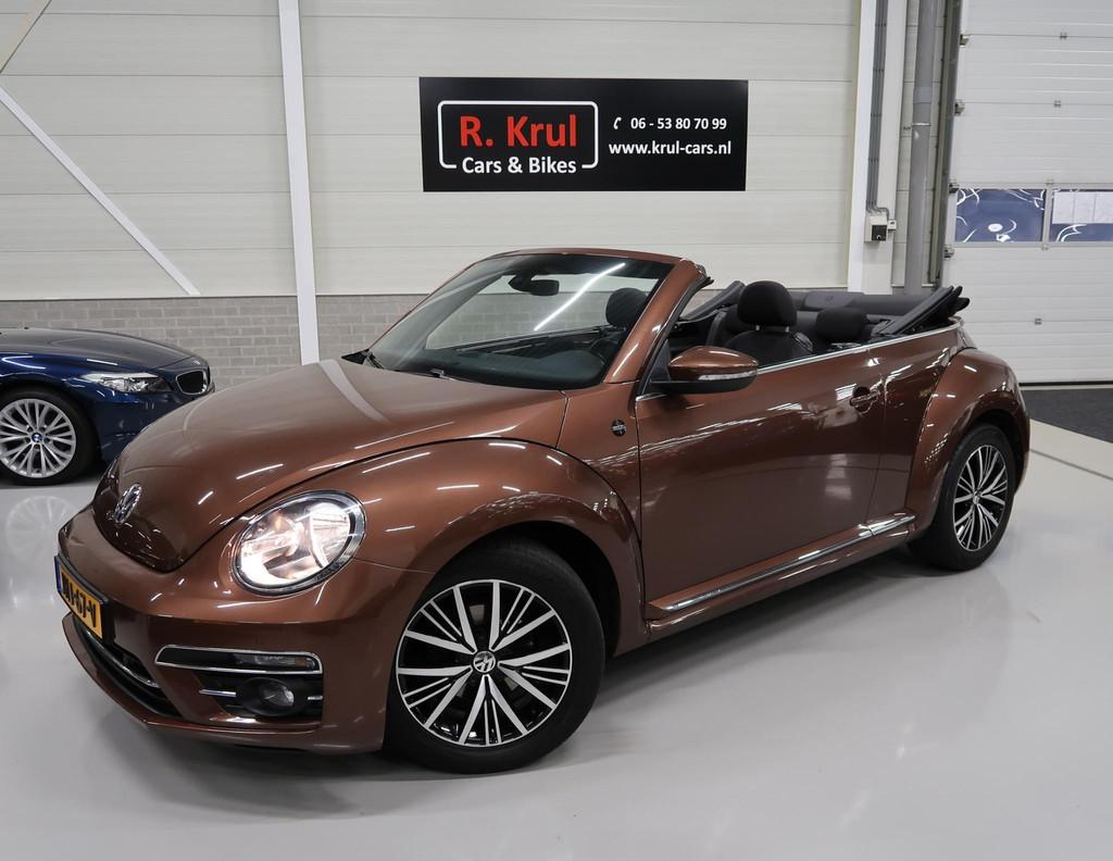 Volkswagen Beetle Cabriolet 1.2 TSI Sound 2018 Airco-ecc Nav, Auto's, Voorwielaandrijving, Stof, Gebruikt, 4 stoelen