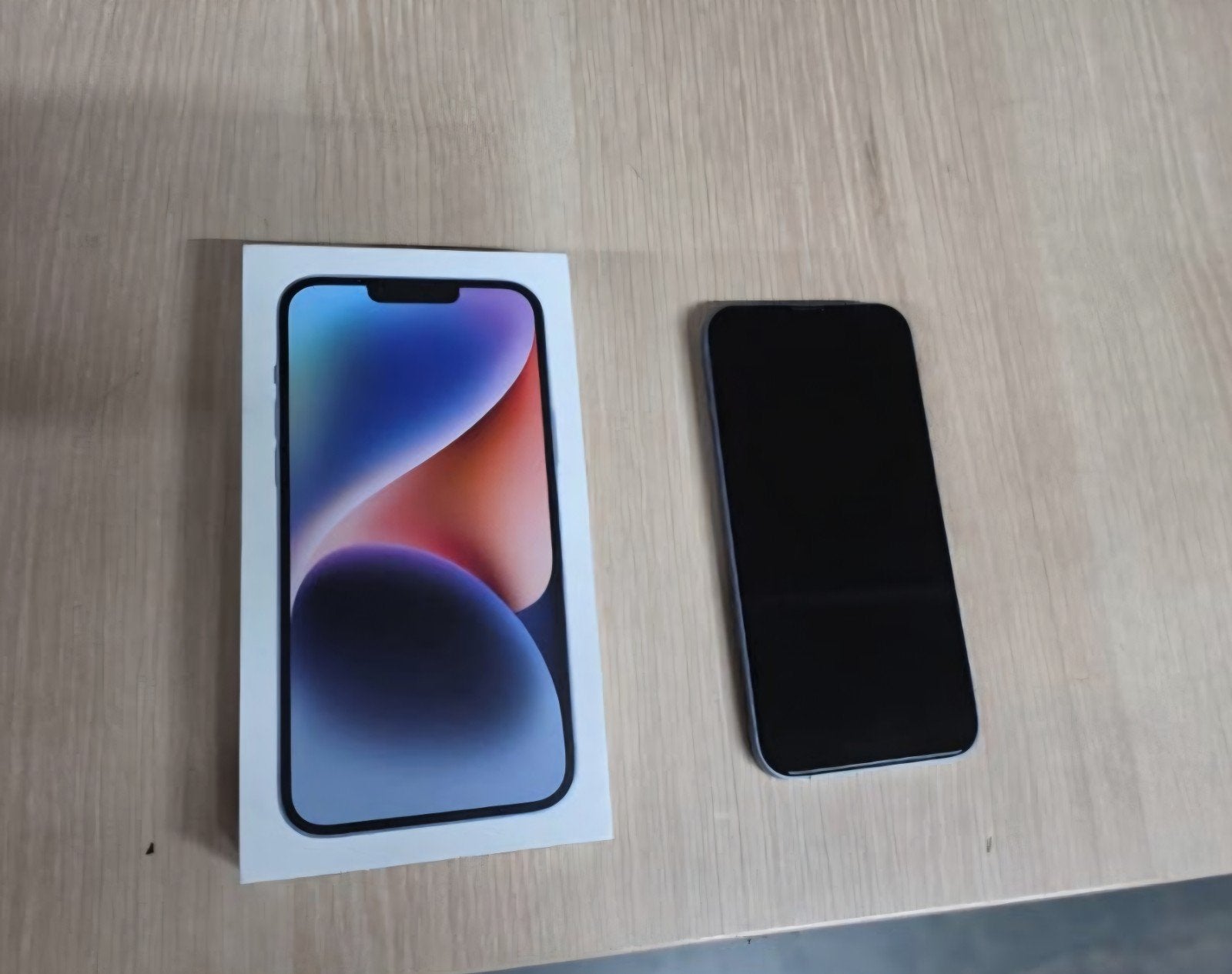 iPhone 14 Plus Blauw 128GB met doos, Telecommunicatie, Mobiele telefoons | Apple iPhone, Zo goed als nieuw, 128 GB, Zonder abonnement