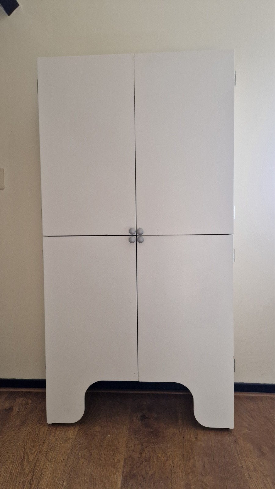 Veelzijdig wit kastje voor kleding, schoenen & administratie, Ophalen, Gebruikt, 100 tot 150 cm, 50 tot 100 cm