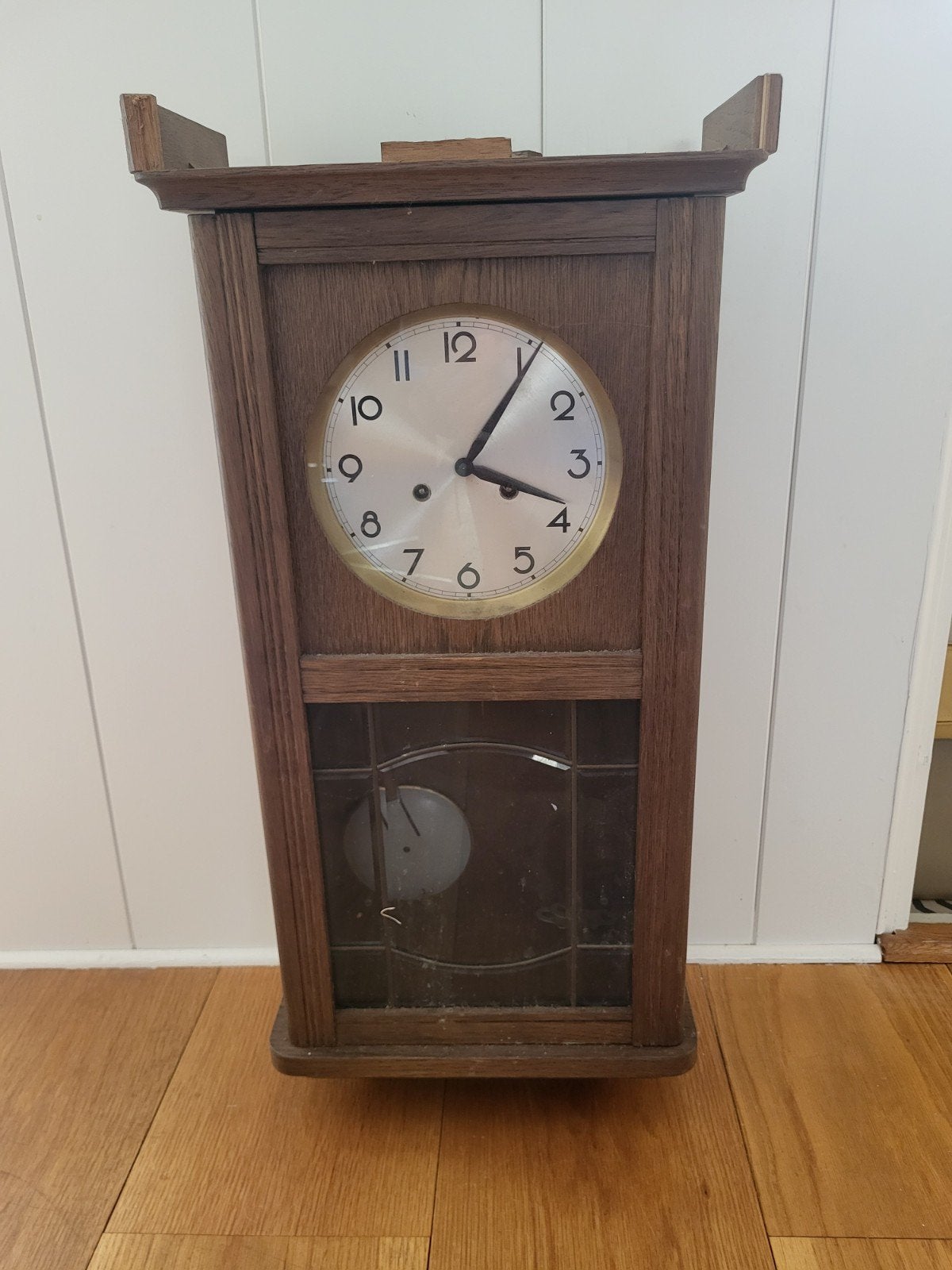 Eiken wandklok, Antiek en Kunst, Ophalen