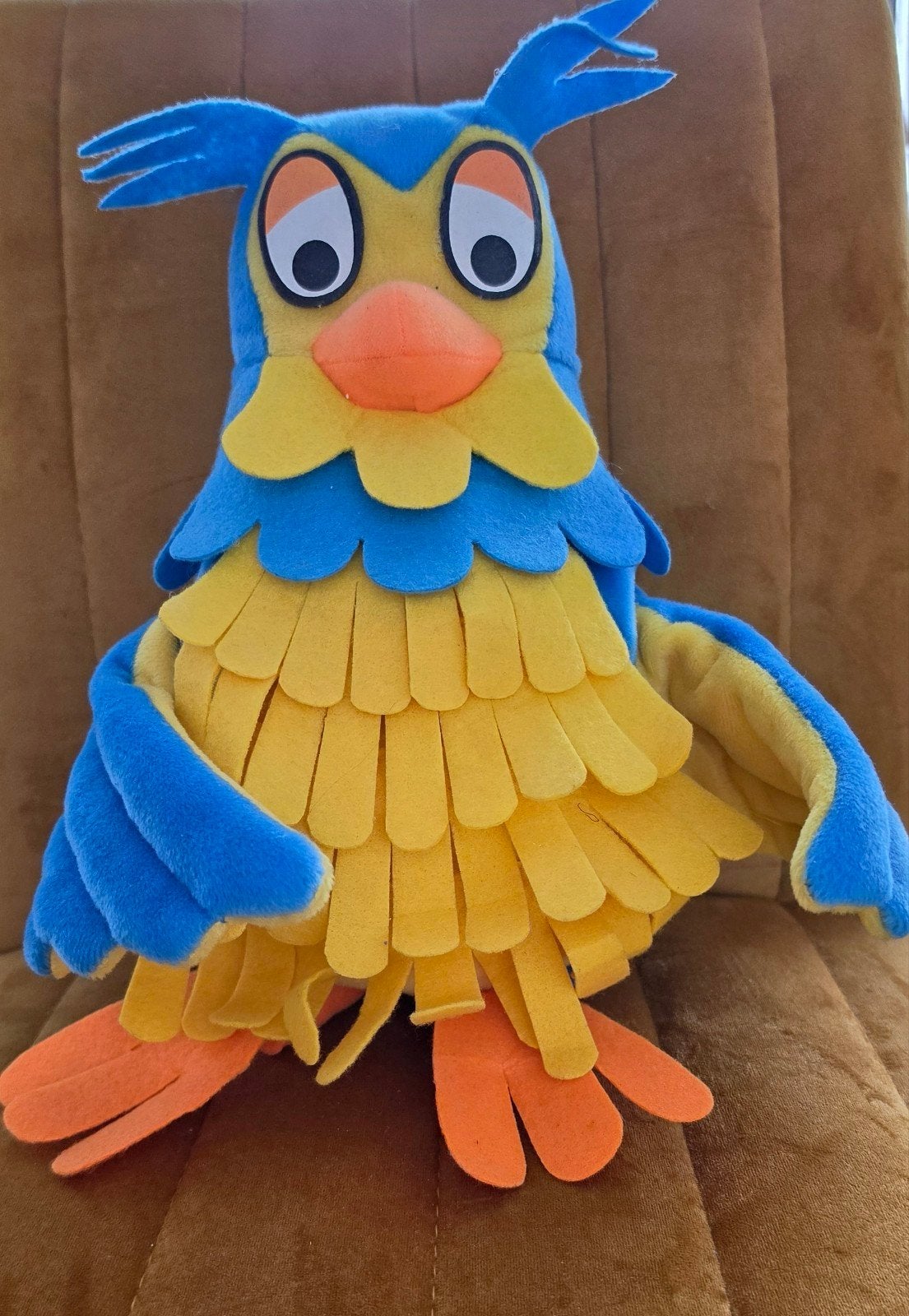 handpop Meneer de Uil Fabeltjeskrant, Overige karakters, Overige typen, Blauw, Nieuw